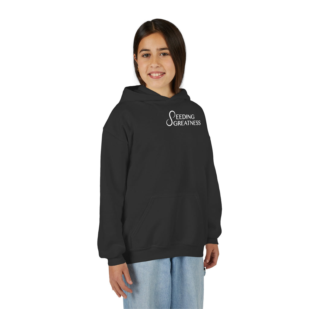 "Be a Blessing" Youth Hoodie - Seeding Greatness Classic Logo