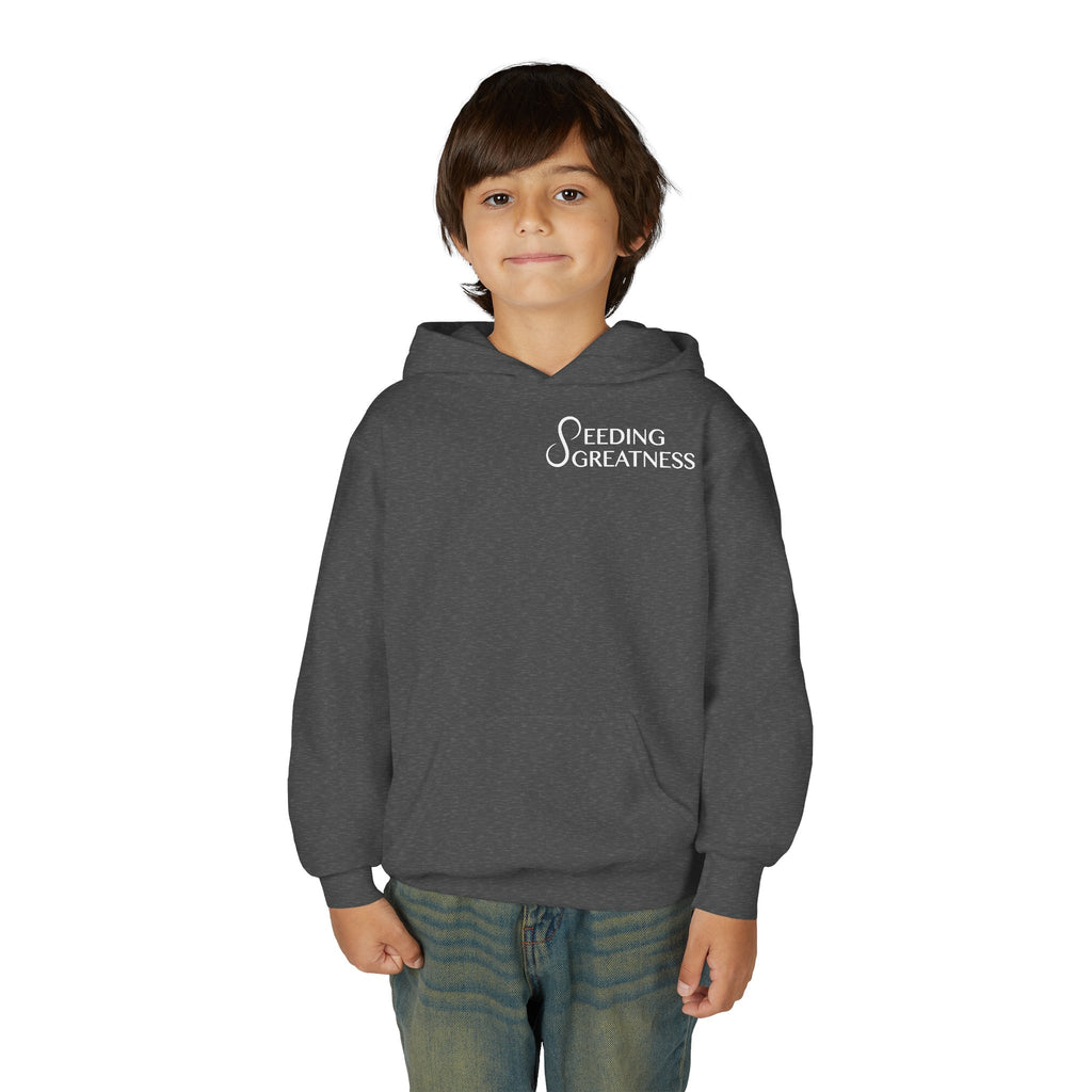 "Be a Blessing" Youth Hoodie - Seeding Greatness Classic Logo