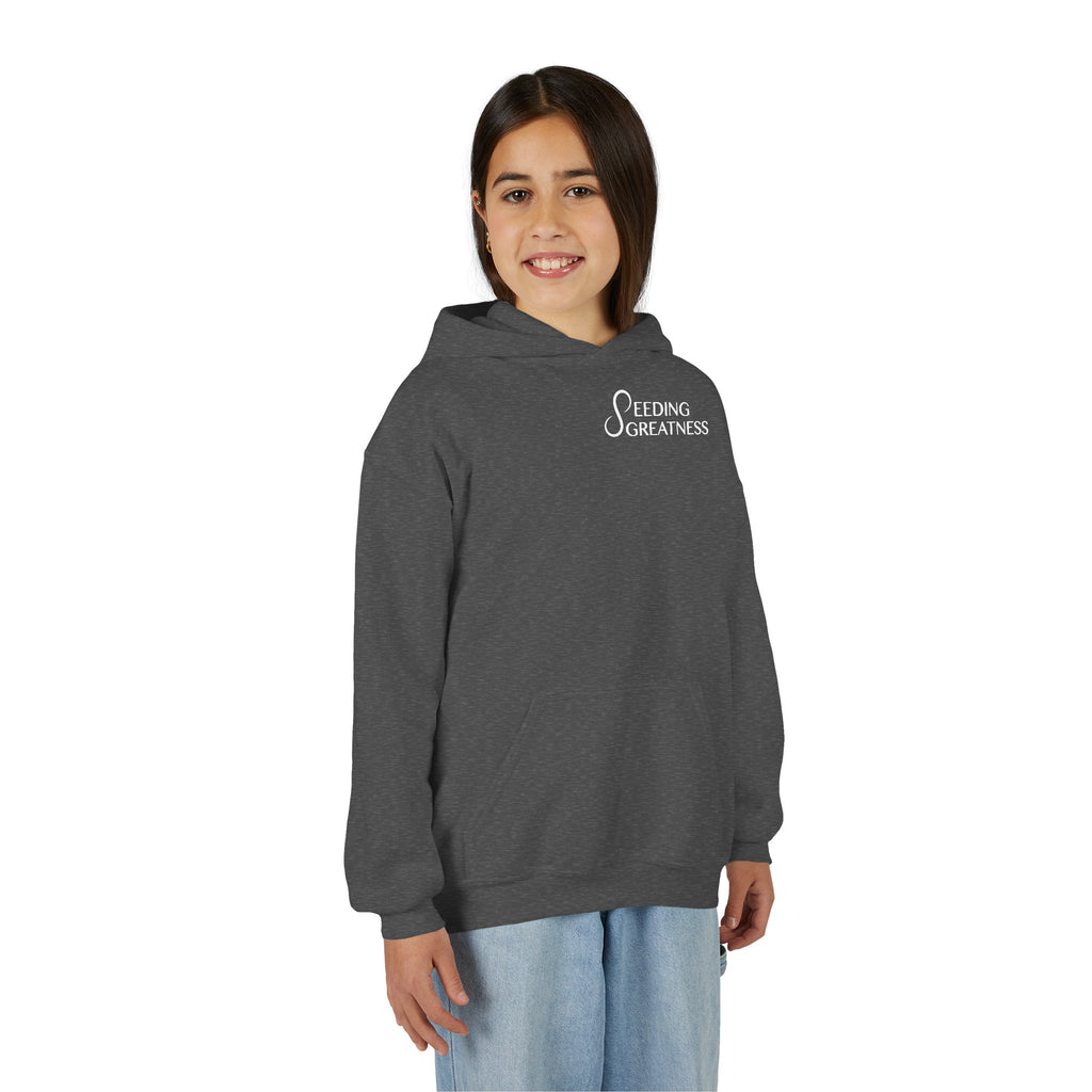 "Be a Blessing" Youth Hoodie - Seeding Greatness Classic Logo