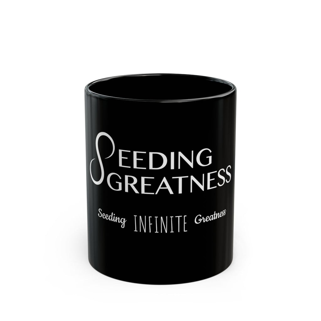 Seeding Greatness Black Mug