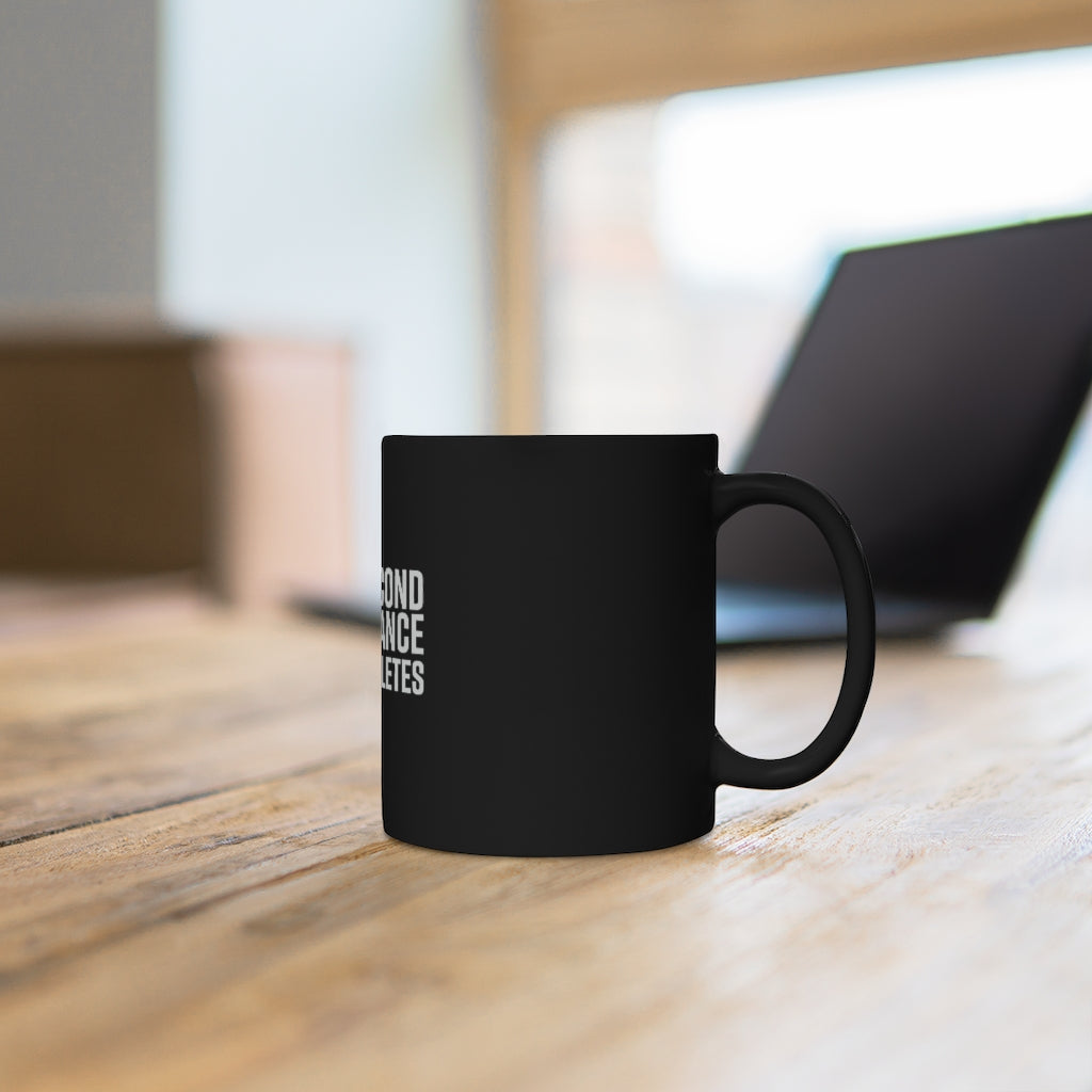 Second Chance Athletes Black Mug